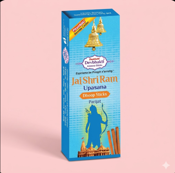 Pitambari Devbhakti Jai ShriRam Premium Dhoop- 25Gms- 10 Sticks